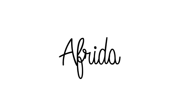 Design your own signature with our free online signature maker. With this signature software, you can create a handwritten (Angelique-Rose-font-FFP) signature for name Afrida. Afrida signature style 5 images and pictures png