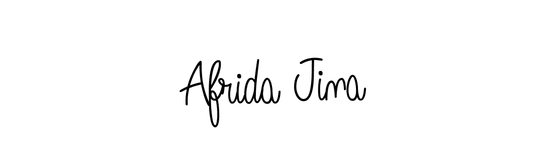 You can use this online signature creator to create a handwritten signature for the name Afrida Jina. This is the best online autograph maker. Afrida Jina signature style 5 images and pictures png