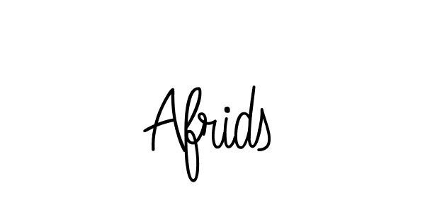 You should practise on your own different ways (Angelique-Rose-font-FFP) to write your name (Afrids) in signature. don't let someone else do it for you. Afrids signature style 5 images and pictures png