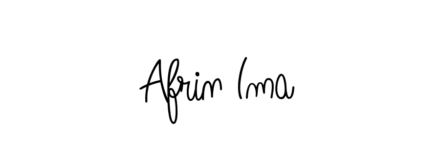 Make a beautiful signature design for name Afrin Ima. With this signature (Angelique-Rose-font-FFP) style, you can create a handwritten signature for free. Afrin Ima signature style 5 images and pictures png