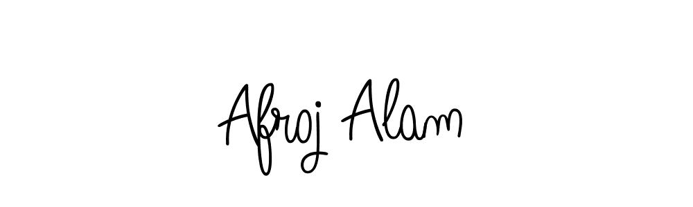 You should practise on your own different ways (Angelique-Rose-font-FFP) to write your name (Afroj Alam) in signature. don't let someone else do it for you. Afroj Alam signature style 5 images and pictures png