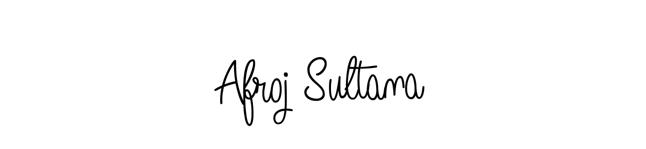 You should practise on your own different ways (Angelique-Rose-font-FFP) to write your name (Afroj Sultana) in signature. don't let someone else do it for you. Afroj Sultana signature style 5 images and pictures png