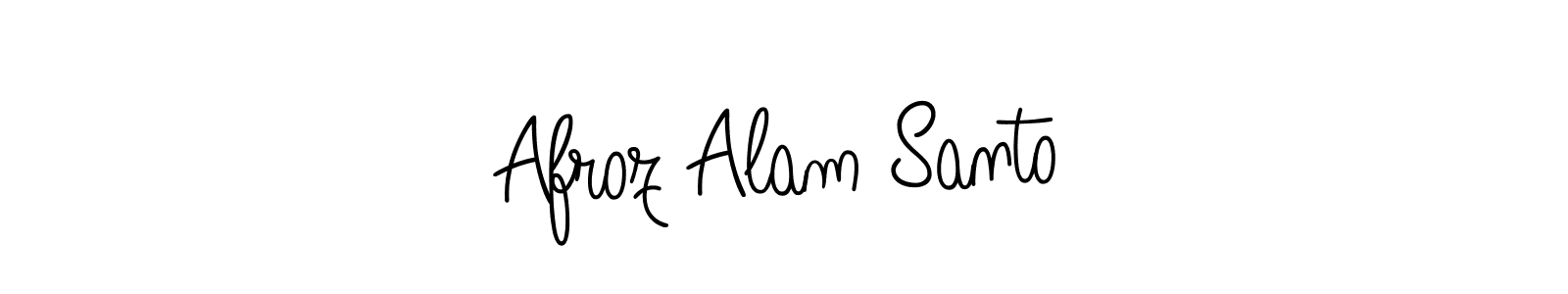 Create a beautiful signature design for name Afroz Alam Santo. With this signature (Angelique-Rose-font-FFP) fonts, you can make a handwritten signature for free. Afroz Alam Santo signature style 5 images and pictures png
