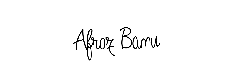 How to Draw Afroz Banu signature style? Angelique-Rose-font-FFP is a latest design signature styles for name Afroz Banu. Afroz Banu signature style 5 images and pictures png