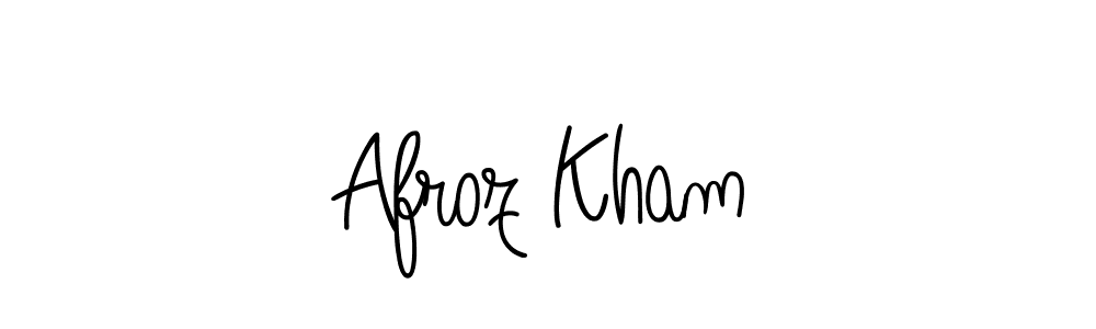 Check out images of Autograph of Afroz Kham name. Actor Afroz Kham Signature Style. Angelique-Rose-font-FFP is a professional sign style online. Afroz Kham signature style 5 images and pictures png