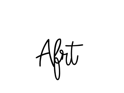 How to make Afrt name signature. Use Angelique-Rose-font-FFP style for creating short signs online. This is the latest handwritten sign. Afrt signature style 5 images and pictures png