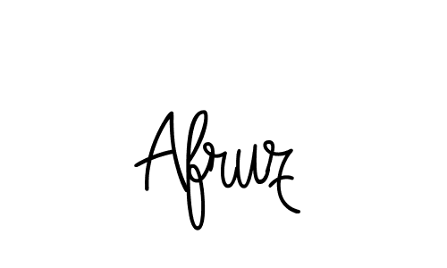 You should practise on your own different ways (Angelique-Rose-font-FFP) to write your name (Afruz) in signature. don't let someone else do it for you. Afruz signature style 5 images and pictures png