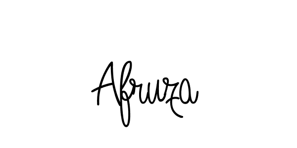 How to make Afruza name signature. Use Angelique-Rose-font-FFP style for creating short signs online. This is the latest handwritten sign. Afruza signature style 5 images and pictures png