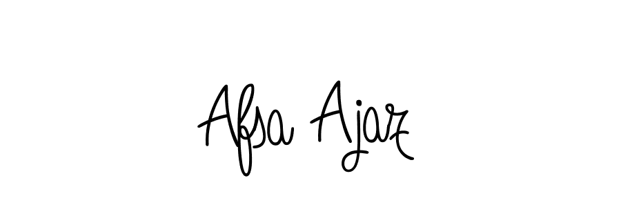 The best way (Angelique-Rose-font-FFP) to make a short signature is to pick only two or three words in your name. The name Afsa Ajaz include a total of six letters. For converting this name. Afsa Ajaz signature style 5 images and pictures png