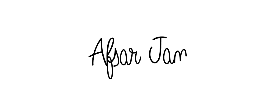 You should practise on your own different ways (Angelique-Rose-font-FFP) to write your name (Afsar Jan) in signature. don't let someone else do it for you. Afsar Jan signature style 5 images and pictures png