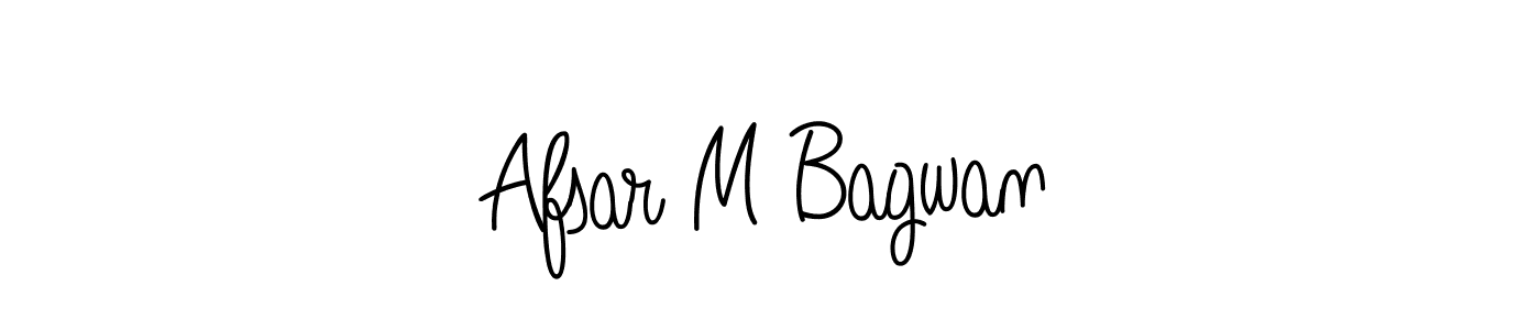 Also we have Afsar M Bagwan name is the best signature style. Create professional handwritten signature collection using Angelique-Rose-font-FFP autograph style. Afsar M Bagwan signature style 5 images and pictures png