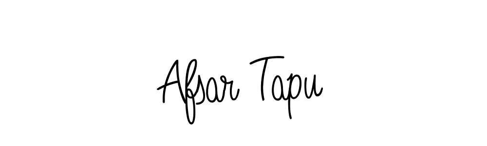 Use a signature maker to create a handwritten signature online. With this signature software, you can design (Angelique-Rose-font-FFP) your own signature for name Afsar Tapu. Afsar Tapu signature style 5 images and pictures png