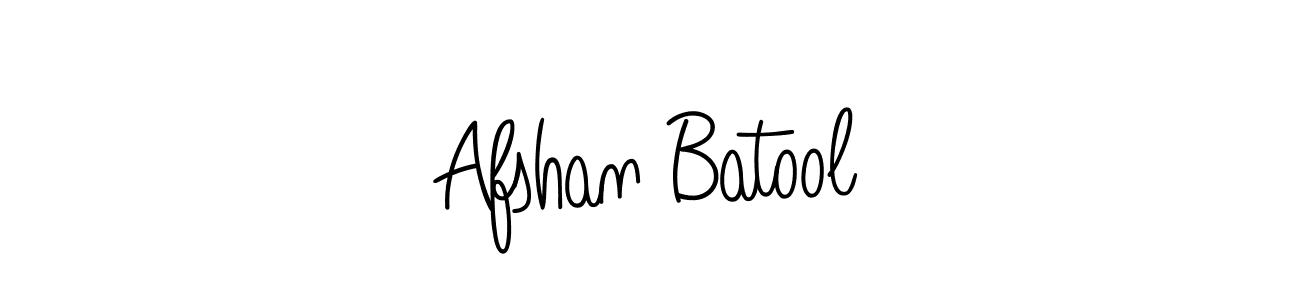 Create a beautiful signature design for name Afshan Batool. With this signature (Angelique-Rose-font-FFP) fonts, you can make a handwritten signature for free. Afshan Batool signature style 5 images and pictures png