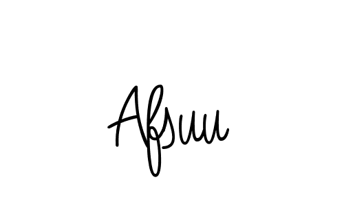 Afsuu stylish signature style. Best Handwritten Sign (Angelique-Rose-font-FFP) for my name. Handwritten Signature Collection Ideas for my name Afsuu. Afsuu signature style 5 images and pictures png