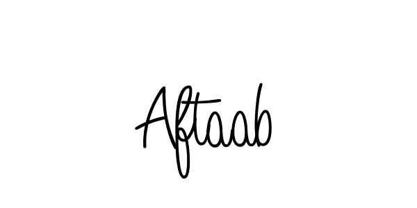 You should practise on your own different ways (Angelique-Rose-font-FFP) to write your name (Aftaab) in signature. don't let someone else do it for you. Aftaab signature style 5 images and pictures png