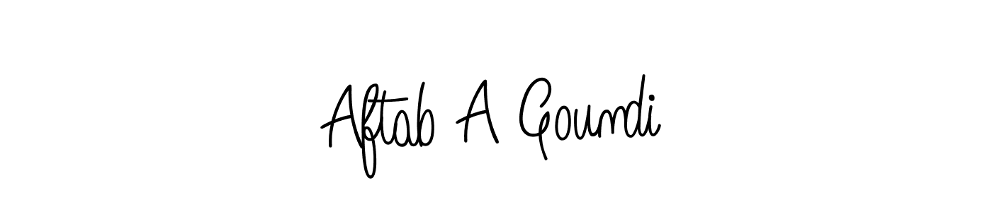 How to Draw Aftab A Goundi signature style? Angelique-Rose-font-FFP is a latest design signature styles for name Aftab A Goundi. Aftab A Goundi signature style 5 images and pictures png