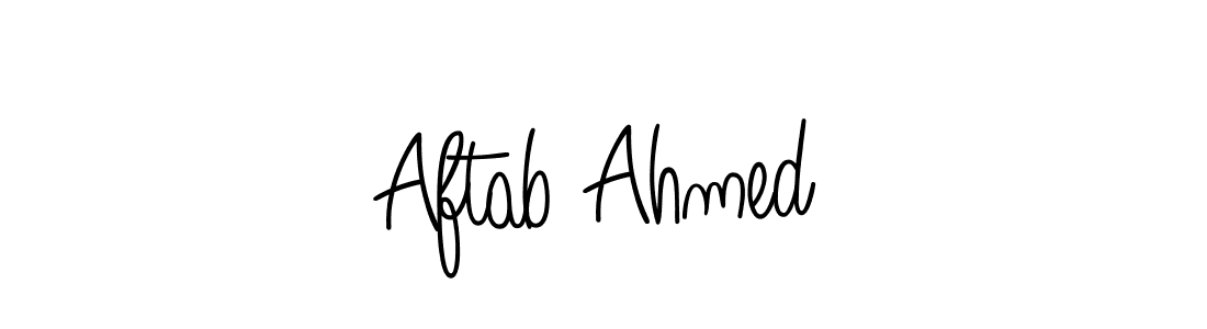 How to Draw Aftab Ahmed signature style? Angelique-Rose-font-FFP is a latest design signature styles for name Aftab Ahmed. Aftab Ahmed signature style 5 images and pictures png