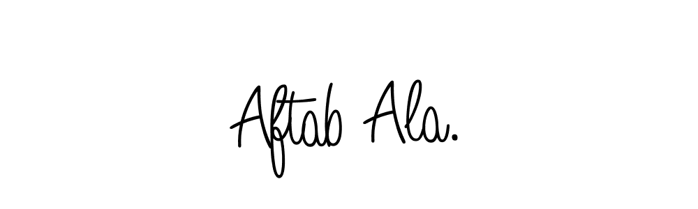 Aftab Ala. stylish signature style. Best Handwritten Sign (Angelique-Rose-font-FFP) for my name. Handwritten Signature Collection Ideas for my name Aftab Ala.. Aftab Ala. signature style 5 images and pictures png