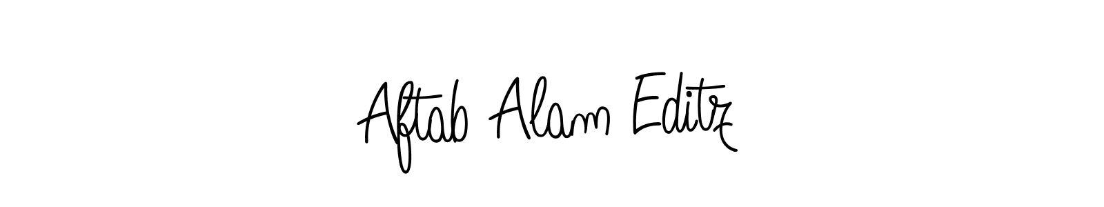 How to make Aftab Alam Editz signature? Angelique-Rose-font-FFP is a professional autograph style. Create handwritten signature for Aftab Alam Editz name. Aftab Alam Editz signature style 5 images and pictures png