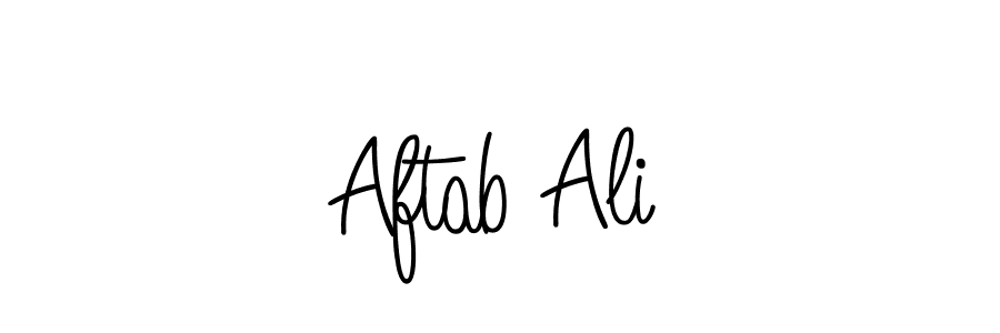 Make a beautiful signature design for name Aftab Ali. With this signature (Angelique-Rose-font-FFP) style, you can create a handwritten signature for free. Aftab Ali signature style 5 images and pictures png