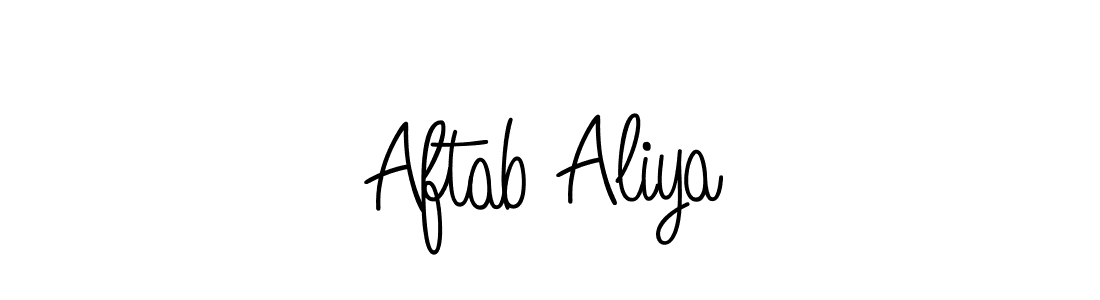Make a beautiful signature design for name Aftab Aliya. Use this online signature maker to create a handwritten signature for free. Aftab Aliya signature style 5 images and pictures png