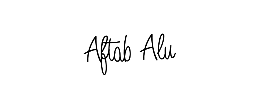 if you are searching for the best signature style for your name Aftab Alu. so please give up your signature search. here we have designed multiple signature styles  using Angelique-Rose-font-FFP. Aftab Alu signature style 5 images and pictures png