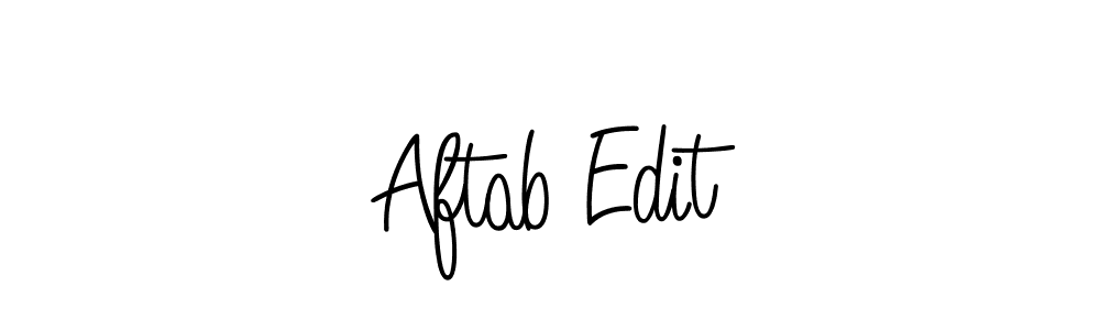Make a beautiful signature design for name Aftab Edit. With this signature (Angelique-Rose-font-FFP) style, you can create a handwritten signature for free. Aftab Edit signature style 5 images and pictures png