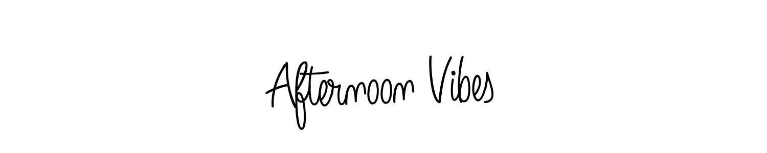 The best way (Angelique-Rose-font-FFP) to make a short signature is to pick only two or three words in your name. The name Afternoon Vibes include a total of six letters. For converting this name. Afternoon Vibes signature style 5 images and pictures png