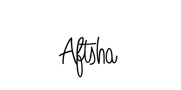 How to make Aftsha name signature. Use Angelique-Rose-font-FFP style for creating short signs online. This is the latest handwritten sign. Aftsha signature style 5 images and pictures png