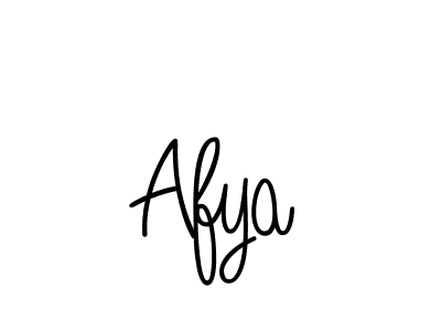 Make a beautiful signature design for name Afya. With this signature (Angelique-Rose-font-FFP) style, you can create a handwritten signature for free. Afya signature style 5 images and pictures png