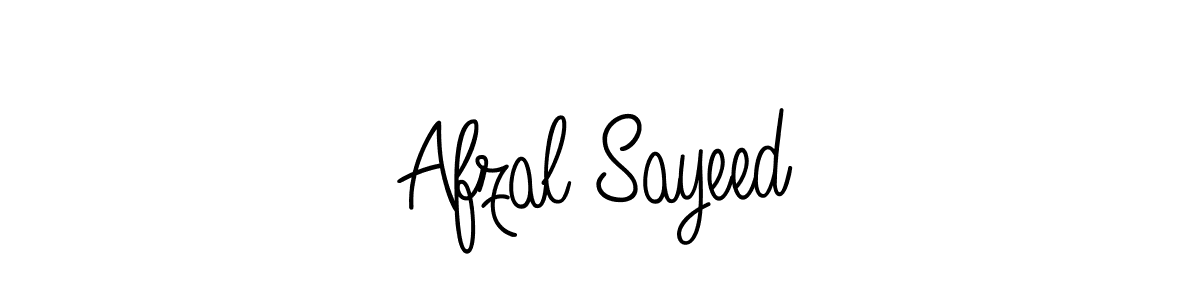 How to make Afzal Sayeed name signature. Use Angelique-Rose-font-FFP style for creating short signs online. This is the latest handwritten sign. Afzal Sayeed signature style 5 images and pictures png