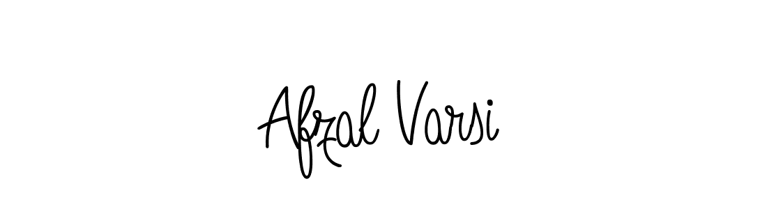 How to make Afzal Varsi name signature. Use Angelique-Rose-font-FFP style for creating short signs online. This is the latest handwritten sign. Afzal Varsi signature style 5 images and pictures png