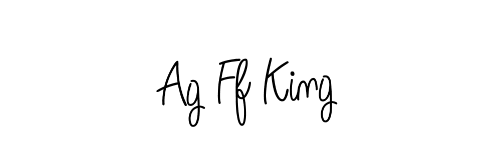 Make a beautiful signature design for name Ag Ff King. With this signature (Angelique-Rose-font-FFP) style, you can create a handwritten signature for free. Ag Ff King signature style 5 images and pictures png