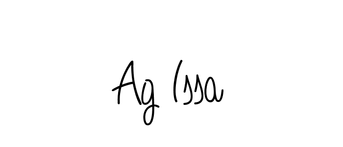 Ag Issa stylish signature style. Best Handwritten Sign (Angelique-Rose-font-FFP) for my name. Handwritten Signature Collection Ideas for my name Ag Issa. Ag Issa signature style 5 images and pictures png