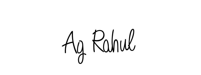 Use a signature maker to create a handwritten signature online. With this signature software, you can design (Angelique-Rose-font-FFP) your own signature for name Ag Rahul. Ag Rahul signature style 5 images and pictures png