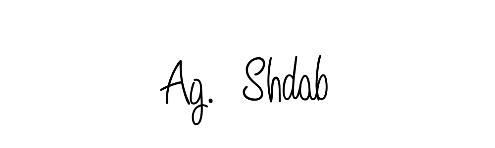 Also You can easily find your signature by using the search form. We will create Ag.  Shdab name handwritten signature images for you free of cost using Angelique-Rose-font-FFP sign style. Ag.  Shdab signature style 5 images and pictures png