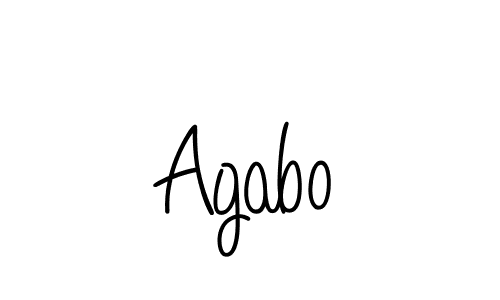 Design your own signature with our free online signature maker. With this signature software, you can create a handwritten (Angelique-Rose-font-FFP) signature for name Agabo. Agabo signature style 5 images and pictures png