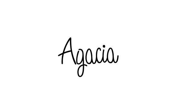 Agacia stylish signature style. Best Handwritten Sign (Angelique-Rose-font-FFP) for my name. Handwritten Signature Collection Ideas for my name Agacia. Agacia signature style 5 images and pictures png