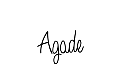 Agade stylish signature style. Best Handwritten Sign (Angelique-Rose-font-FFP) for my name. Handwritten Signature Collection Ideas for my name Agade. Agade signature style 5 images and pictures png