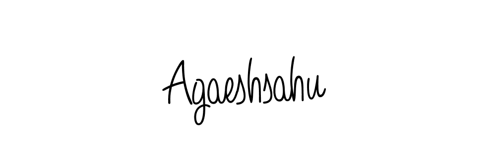 Design your own signature with our free online signature maker. With this signature software, you can create a handwritten (Angelique-Rose-font-FFP) signature for name Agaeshsahu. Agaeshsahu signature style 5 images and pictures png