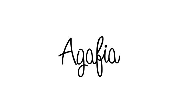 Use a signature maker to create a handwritten signature online. With this signature software, you can design (Angelique-Rose-font-FFP) your own signature for name Agafia. Agafia signature style 5 images and pictures png