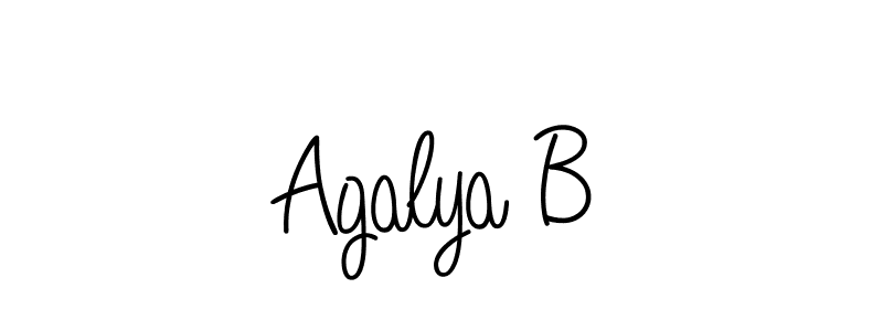 Best and Professional Signature Style for Agalya B. Angelique-Rose-font-FFP Best Signature Style Collection. Agalya B signature style 5 images and pictures png