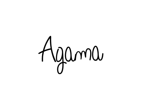 How to make Agama signature? Angelique-Rose-font-FFP is a professional autograph style. Create handwritten signature for Agama name. Agama signature style 5 images and pictures png