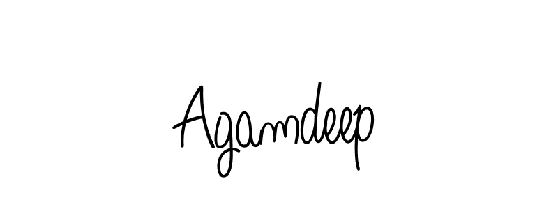 How to make Agamdeep signature? Angelique-Rose-font-FFP is a professional autograph style. Create handwritten signature for Agamdeep name. Agamdeep signature style 5 images and pictures png