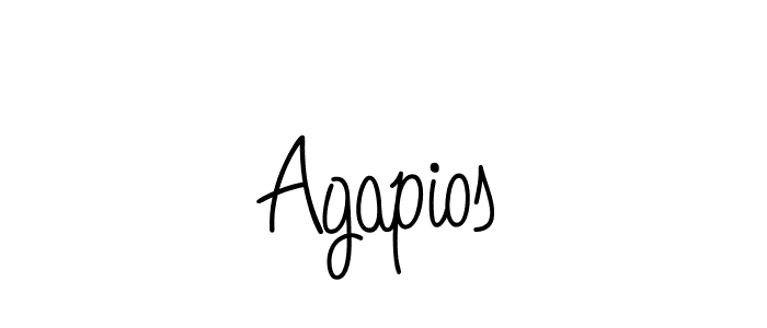 if you are searching for the best signature style for your name Agapios. so please give up your signature search. here we have designed multiple signature styles  using Angelique-Rose-font-FFP. Agapios signature style 5 images and pictures png