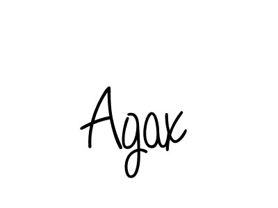 How to make Agax name signature. Use Angelique-Rose-font-FFP style for creating short signs online. This is the latest handwritten sign. Agax signature style 5 images and pictures png