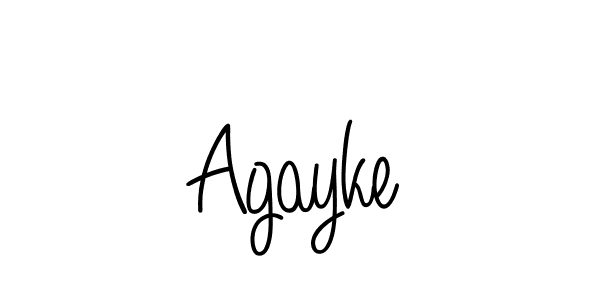 Create a beautiful signature design for name Agayke. With this signature (Angelique-Rose-font-FFP) fonts, you can make a handwritten signature for free. Agayke signature style 5 images and pictures png