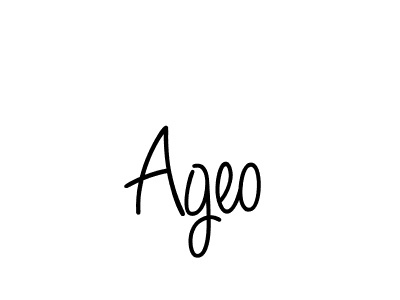 You should practise on your own different ways (Angelique-Rose-font-FFP) to write your name (Ageo) in signature. don't let someone else do it for you. Ageo signature style 5 images and pictures png