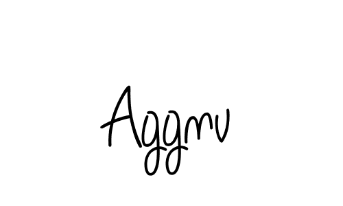 You should practise on your own different ways (Angelique-Rose-font-FFP) to write your name (Aggnv) in signature. don't let someone else do it for you. Aggnv signature style 5 images and pictures png