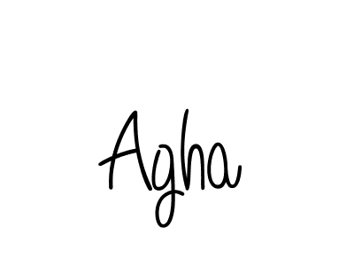 Also we have Agha name is the best signature style. Create professional handwritten signature collection using Angelique-Rose-font-FFP autograph style. Agha signature style 5 images and pictures png